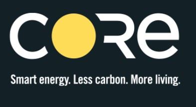 community office for resource efficiency logo, black and yellow 