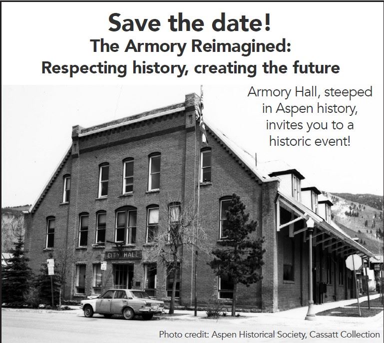 black and white old image of the armory hall 