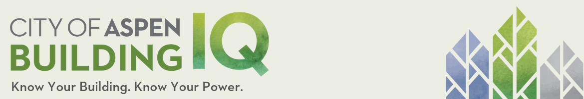 Building IQ header includes three building shapes