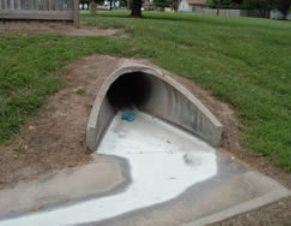 Pollution in water drain