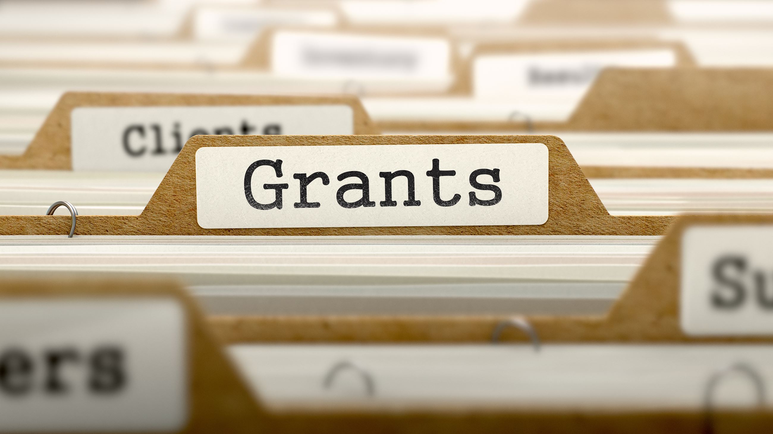 FIle Folder labeled Grants