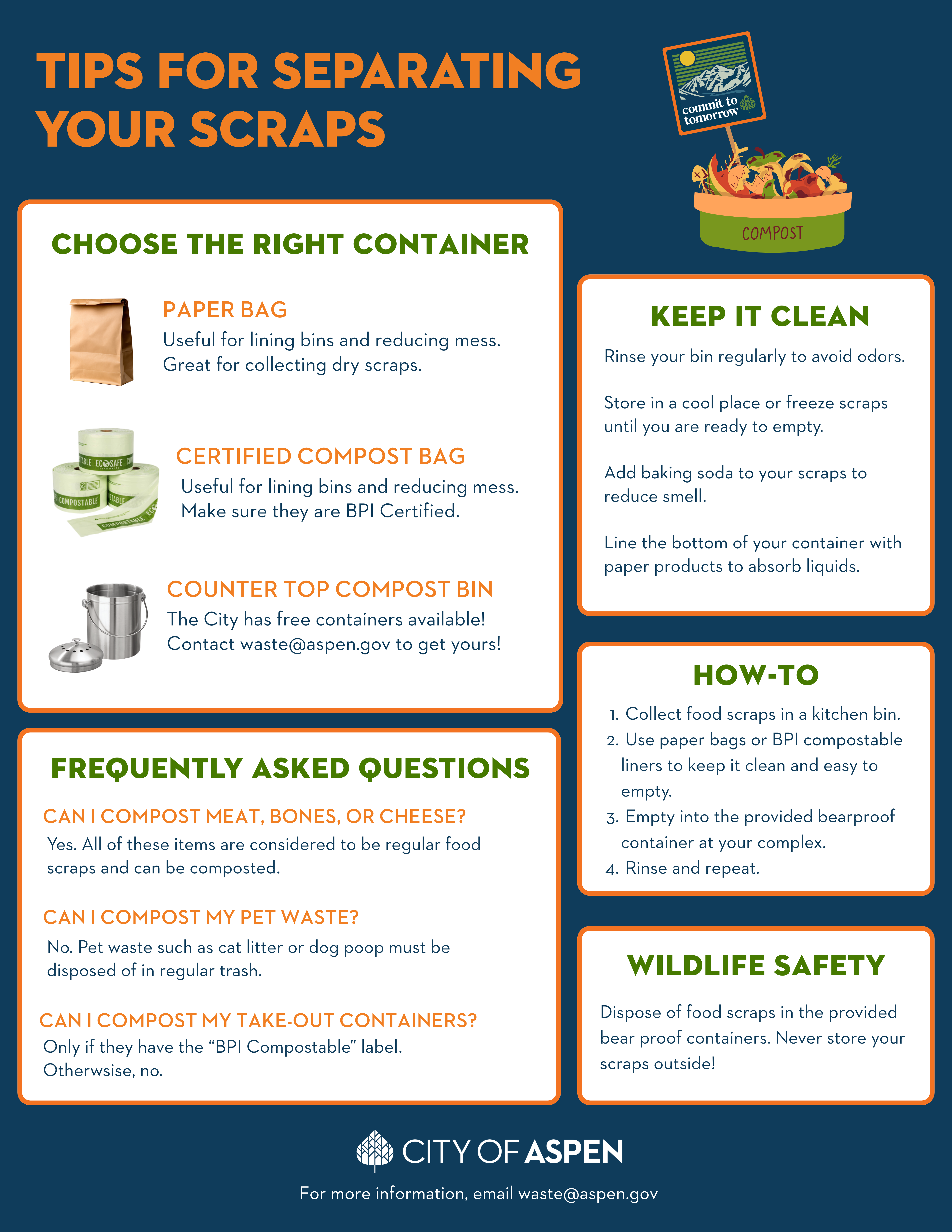 description on what can be composted