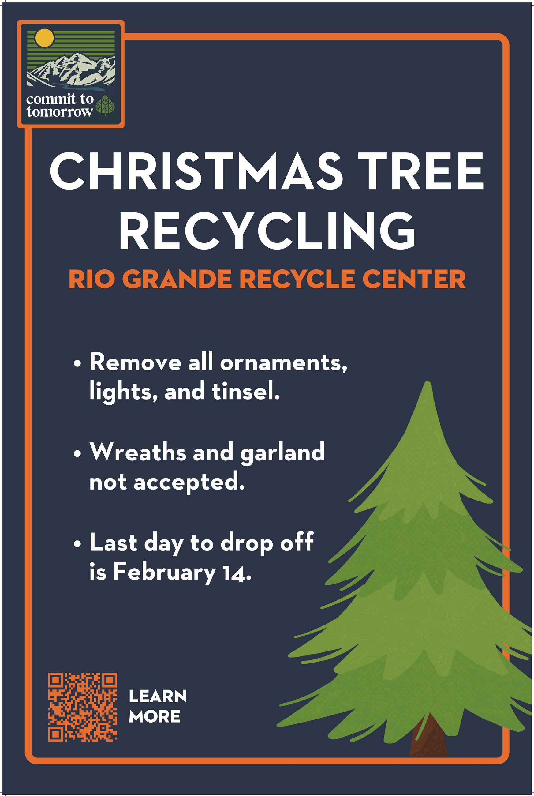 Christmas Tree Recycling 2025 English Flyer