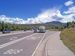 Bus Lane on Hwy 82